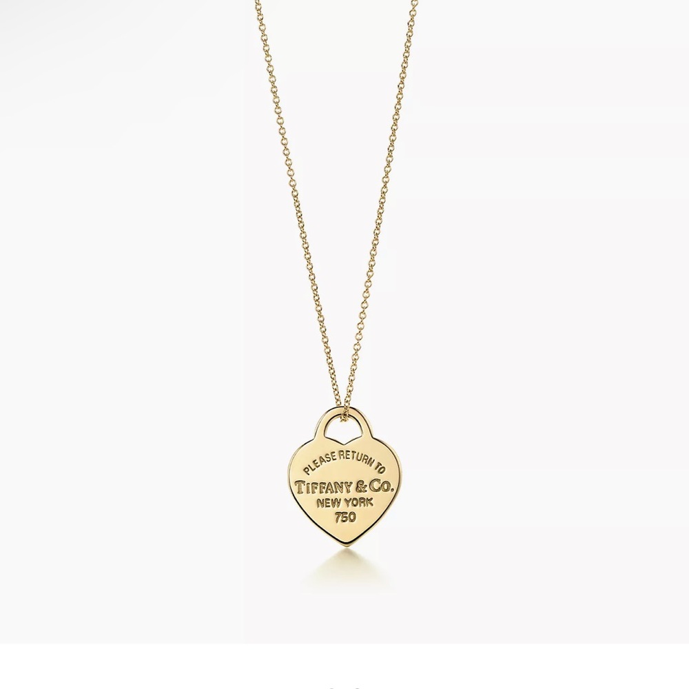 Tiffany & Co. Gold Heart Tag Necklace